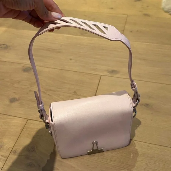 Off-White Binder Clip Flap Bag